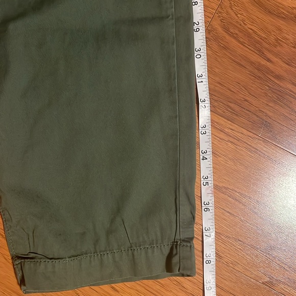 Loft green paper bag pants. Size medium. - Picture 4 of 6